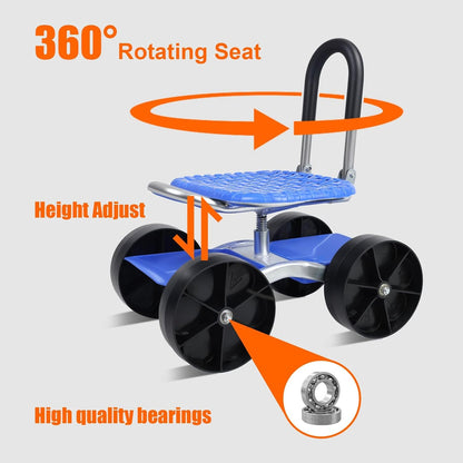 Garden Rolling Cart Seat