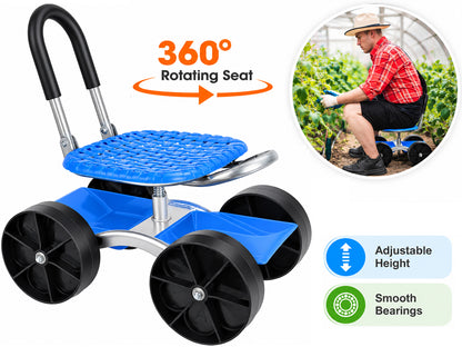 Garden Rolling Cart Seat