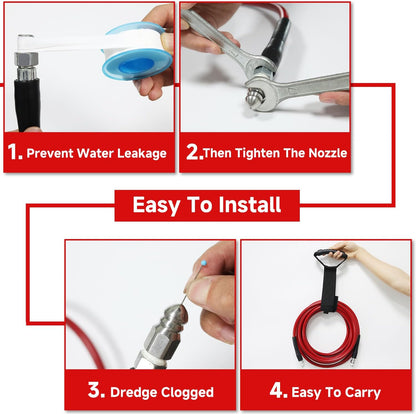 Sewer Jetter Kit for Pressure Washer 30M