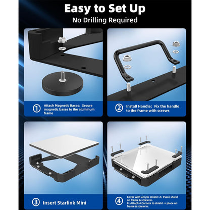 Starlink Mini Magnetic Roof Car Mount