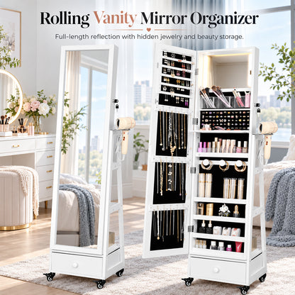 Jewellery Cabinet Armoire Storage Shelf