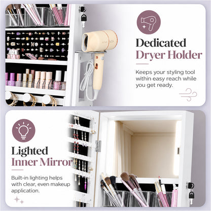 Jewellery Cabinet Armoire Storage Shelf