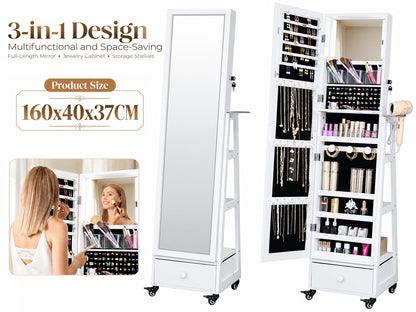 Jewellery Cabinet Armoire Storage Shelf