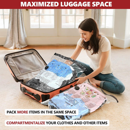 12 Pack Vacuum Storage Bags with Pump