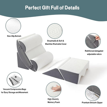 6PCS Orthopedic Bed Wedge Pillow Set