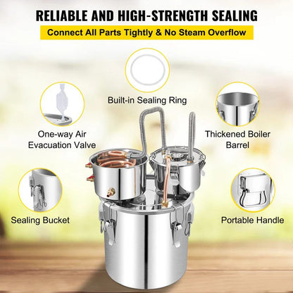 2 Pots 50L Alcohol Distiller