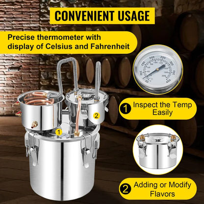 2 Pots 50L Alcohol Distiller