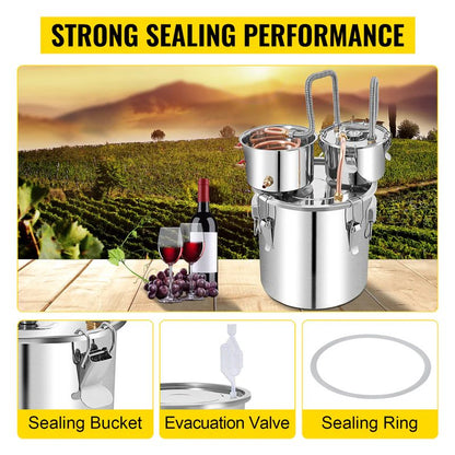 2 Pots 50L Alcohol Distiller