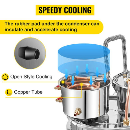 2 Pots 50L Alcohol Distiller