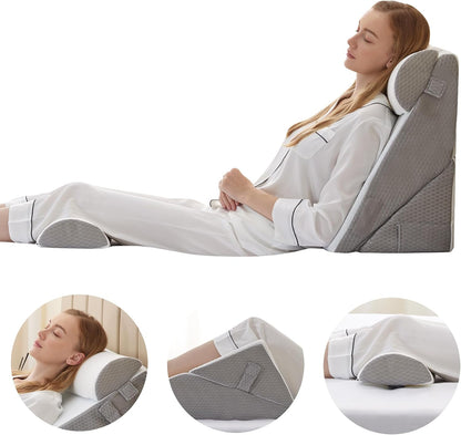4PCS Orthopedic Bed Wedge Pillow Set