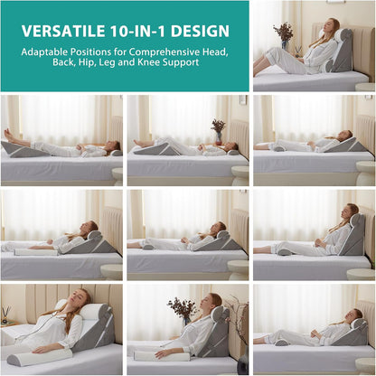 4PCS Orthopedic Bed Wedge Pillow Set