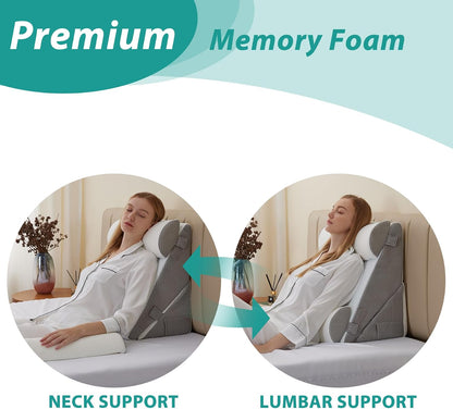 4PCS Orthopedic Bed Wedge Pillow Set