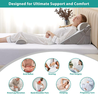 4PCS Orthopedic Bed Wedge Pillow Set