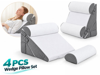 4PCS Orthopedic Bed Wedge Pillow Set