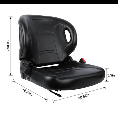 Adjustable Universal Forklift Seat Tractor Diggers Chair Backrest