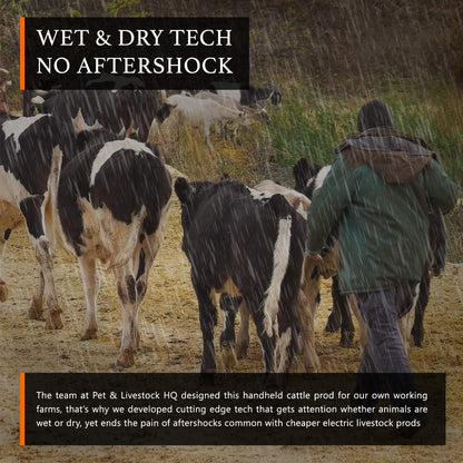 Handheld Cattle Prodder with Pouch