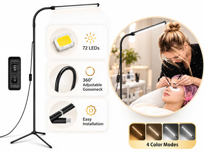 LED Floor Lamp Adjustable Gooseneck Floor Lamp