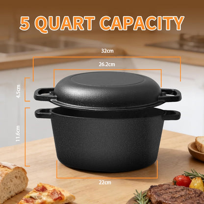 Cast Iron Dutch Oven Sourdough Bread Baking Set