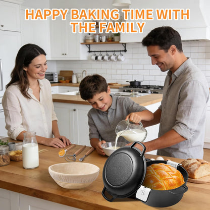 Cast Iron Dutch Oven Sourdough Bread Baking Set