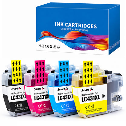 LC431XL Ink Cartridge Set for DCP-J1050DW MFC-J1010DW Compatible * 4