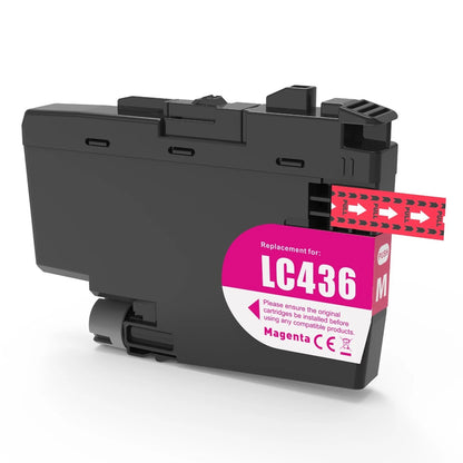 Compatible LC436XL Brother Ink Cartridges for Printers: MFC-J4440DW MFC-J4540DW