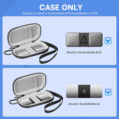 AliveCor KardiaMobile Hard Shell Case (For 1-Lead & 6-Lead)
