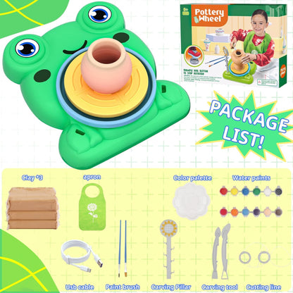 Frog Pottery Wheel for Kids