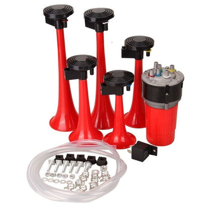 Air horns musical Dixie Duke Of Hazzard horn set in red and chrome