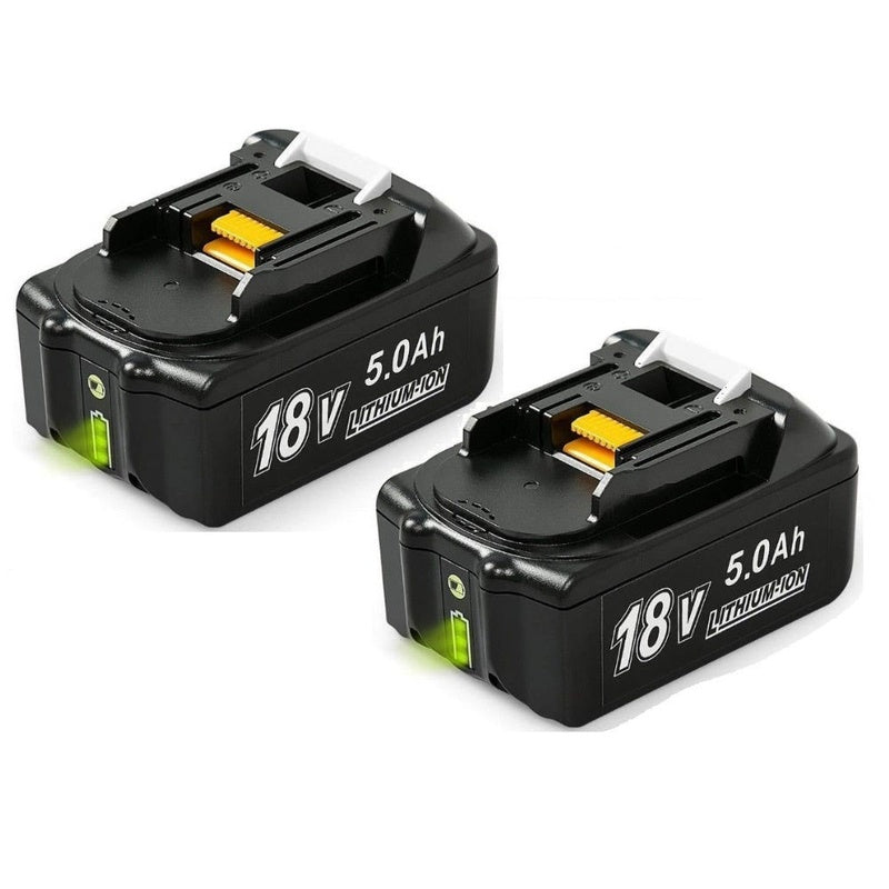 Makita replacement battery 18V 5Ah lithium ion front view