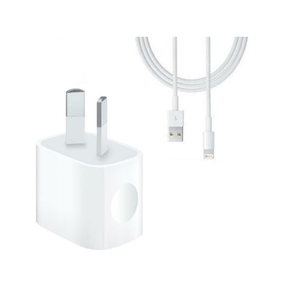 Replacement iPhone charger cable showing remote control buttons