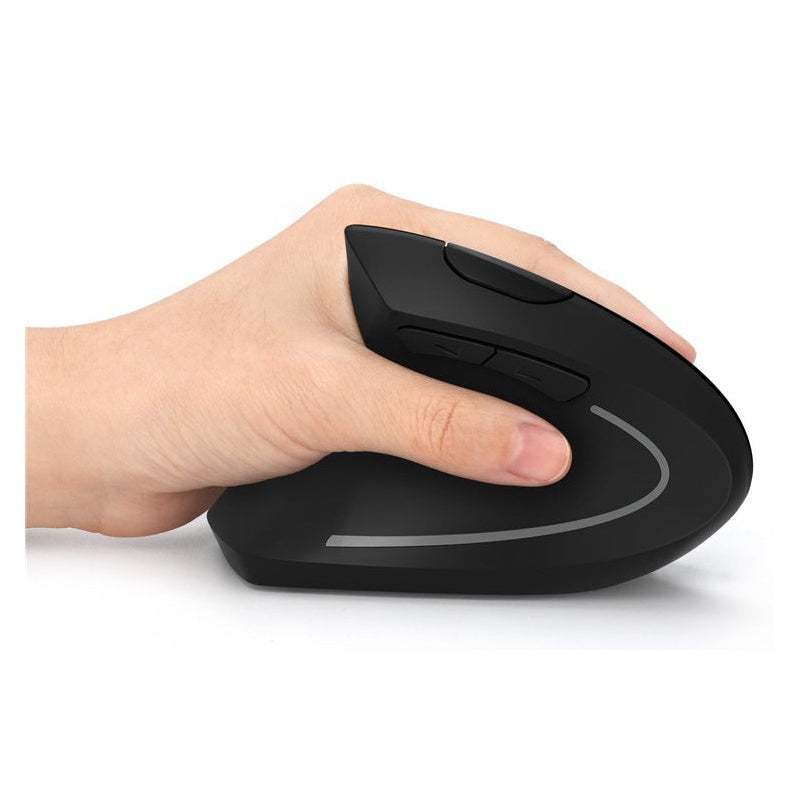 Ergonomic wireless mouse vertical design in black colour