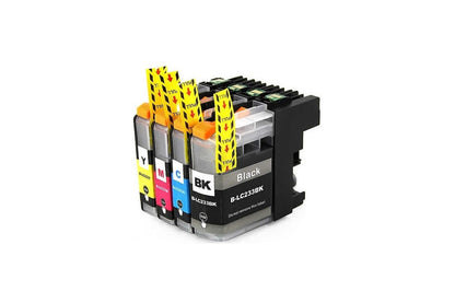 Close up of black LC233 ink cartridge with 16 ml capacity