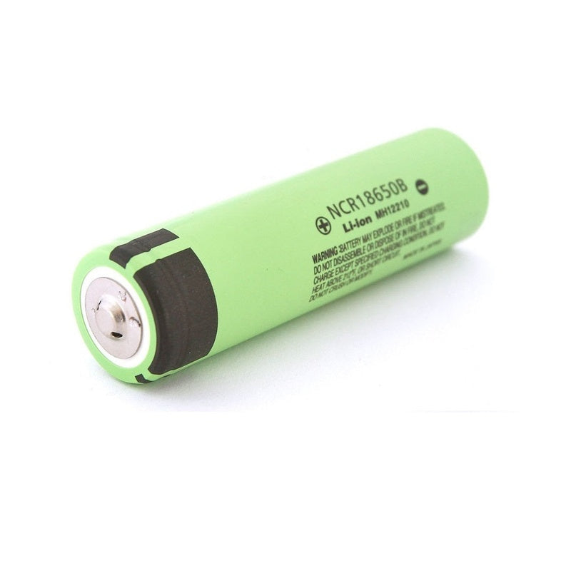 18650 rechargeable battery side view showing size and shape