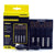 AA and AAA battery charger front view showing 4 battery slots