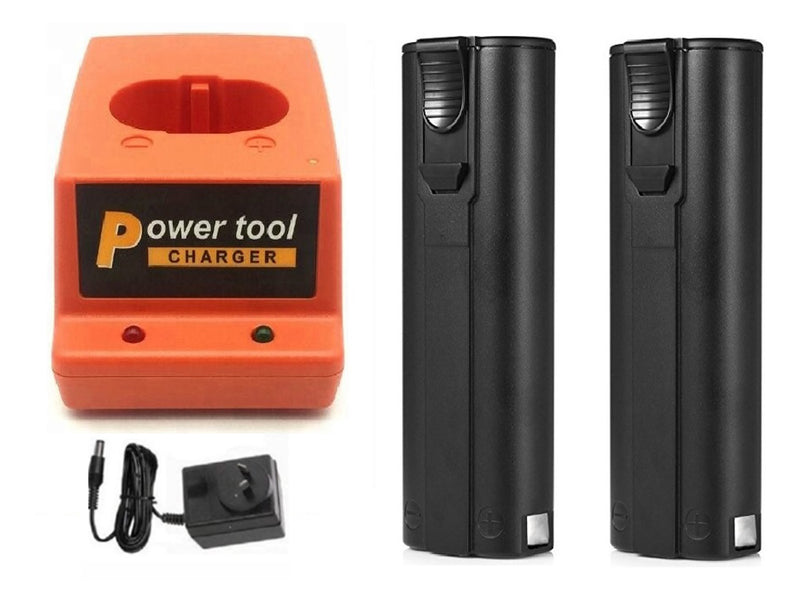 Paslode Battery Charger with 2 Batteries