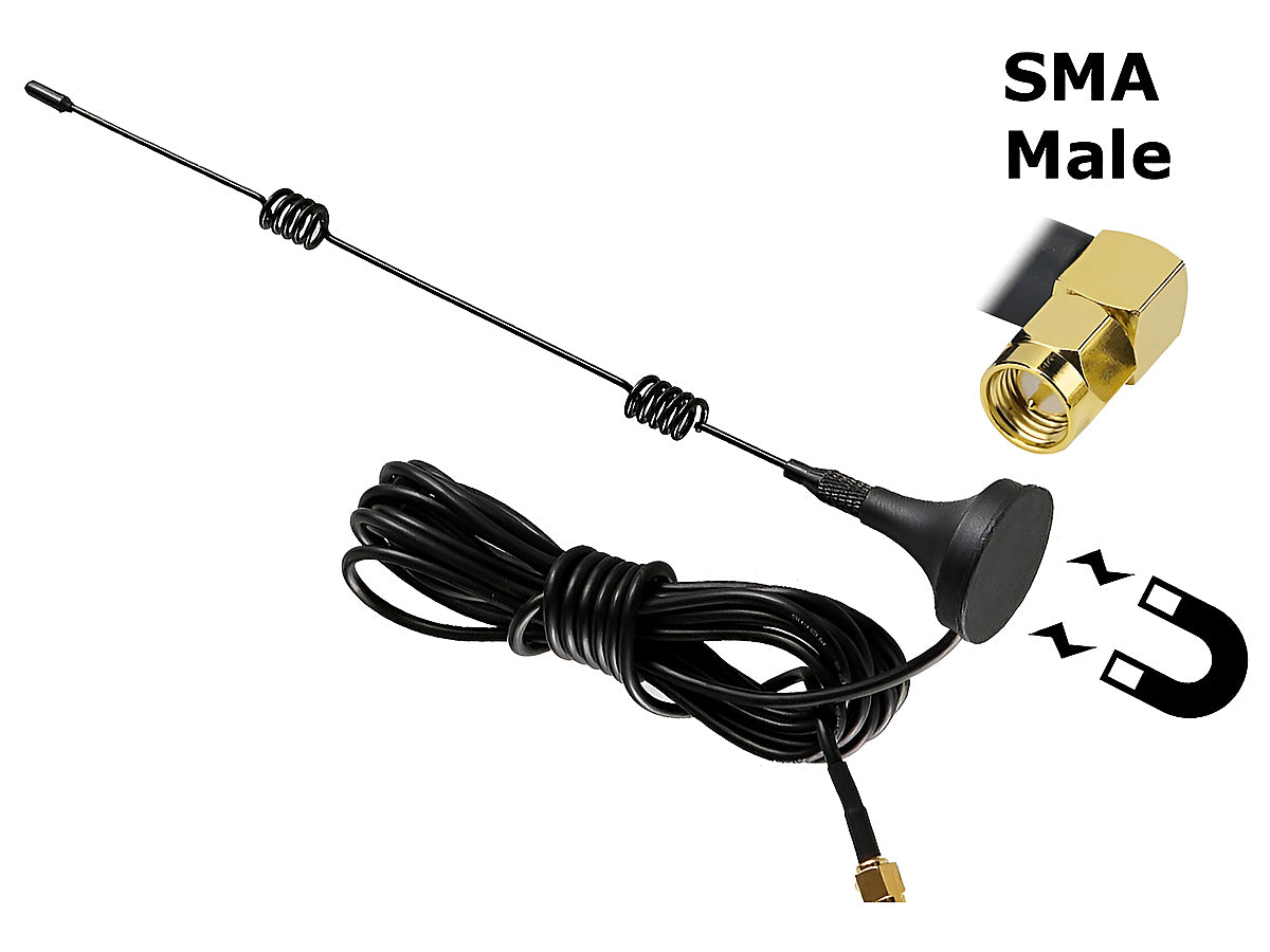WiFi booster antenna mounted near window for better signal