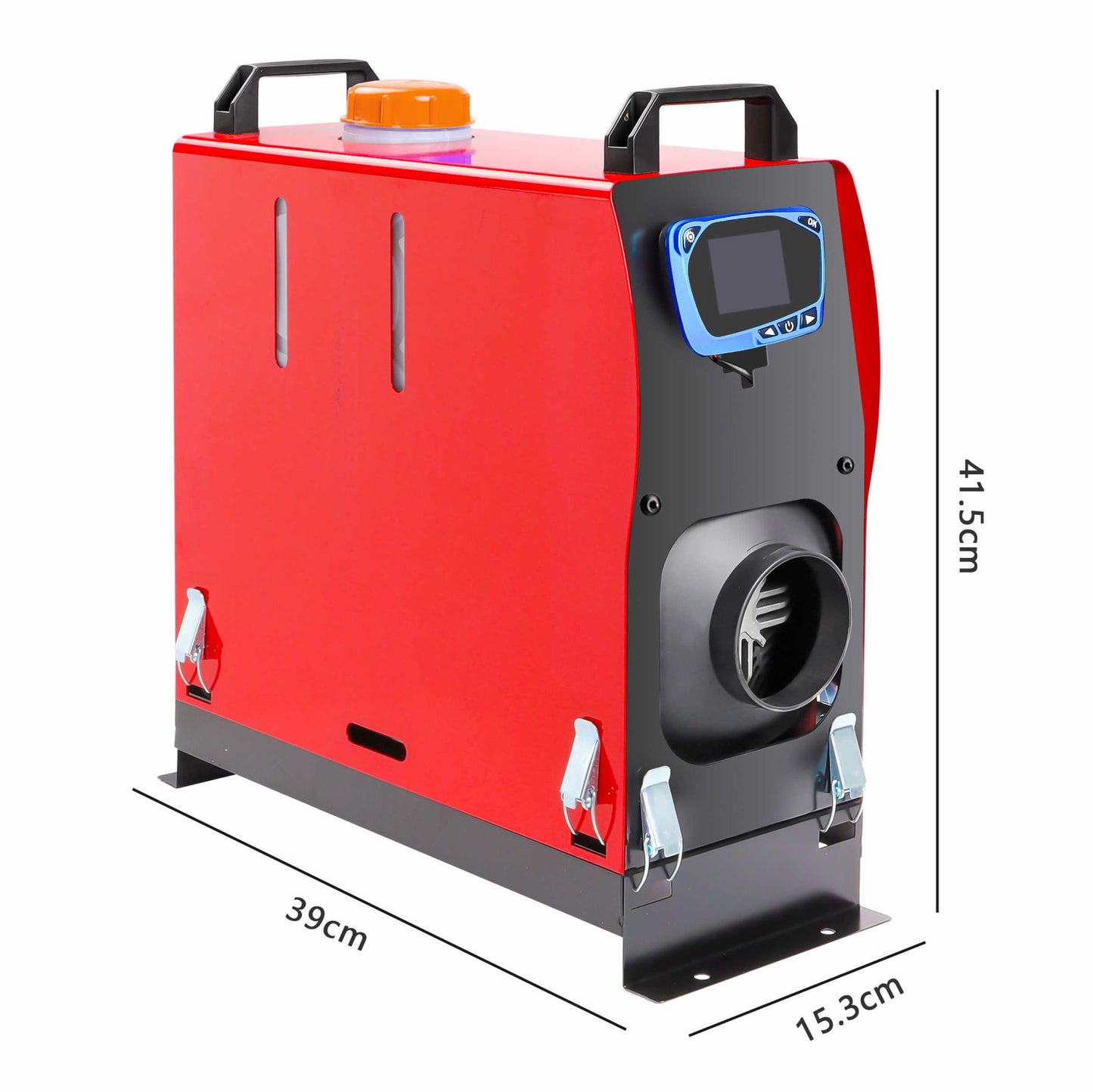 Diesel air heater installed in a camper van interior
