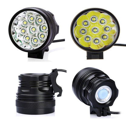 Bike light bicycle light with charger and battery pack included