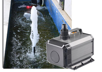Pond pump operating quietly in a freshwater aquarium