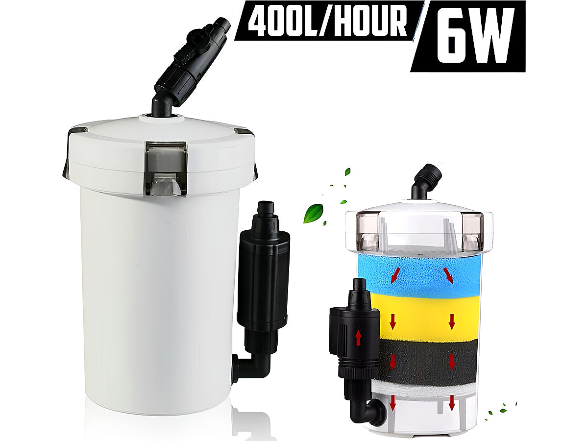 Aquarium Filter External Canister Fish Tank 400 L/H