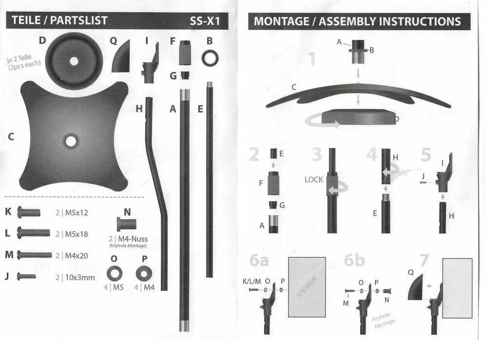 Speaker stand showing sturdy construction and design