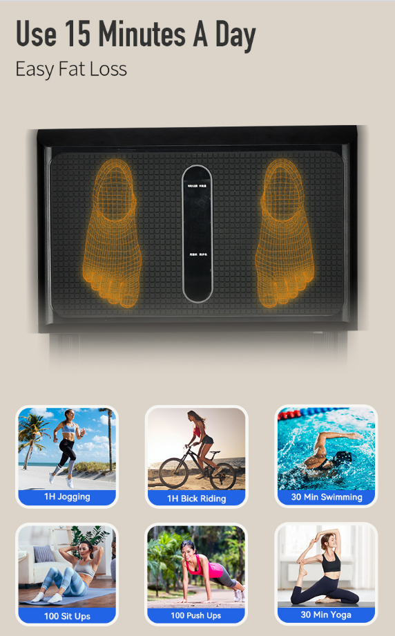 Treadmill with vibration plate power plug compatible with NZ outlets