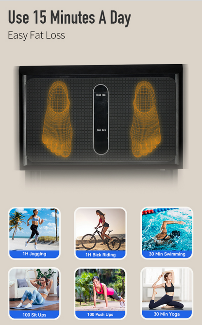 Treadmill with vibration plate power plug compatible with NZ outlets