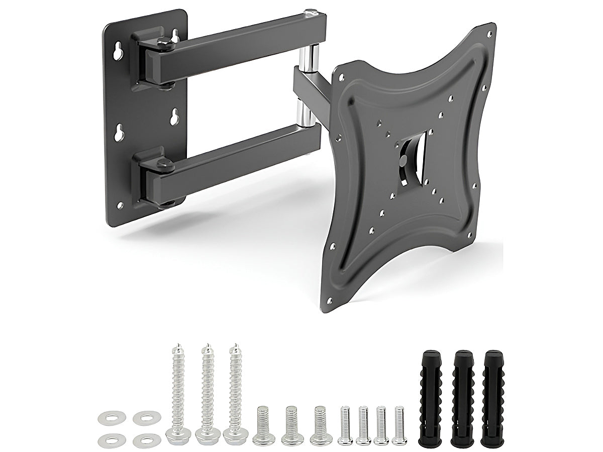 TV bracket with full motion swivel feature
