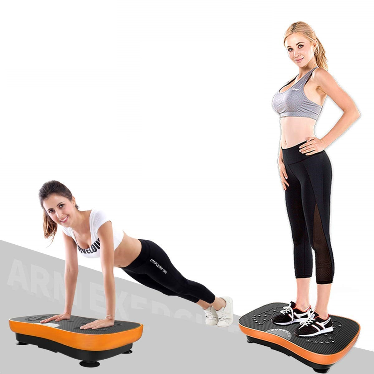 Resistance band set included with vibration plate