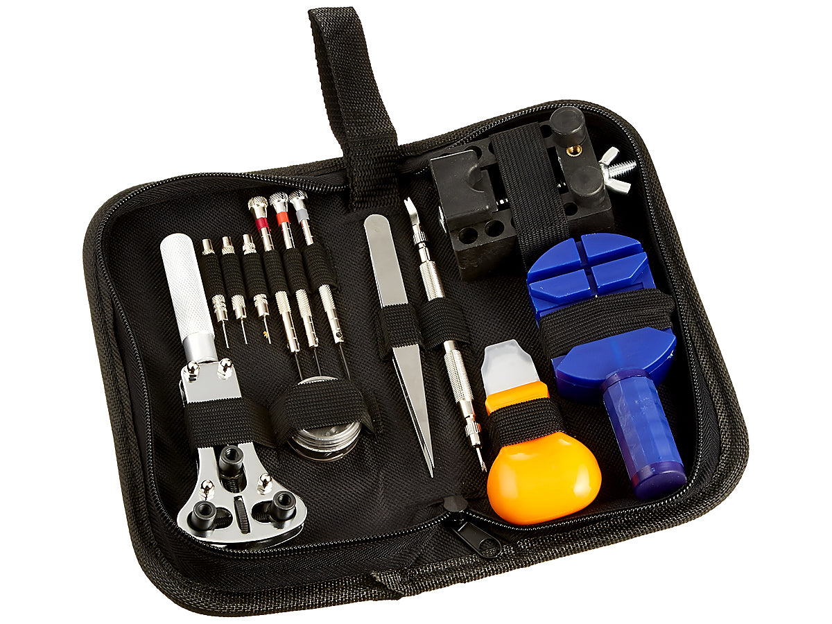 Watch repair kit link remover tool in metal finish