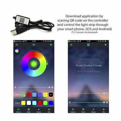 LED strip light RGB 5m cuttable sections every 3 LEDs