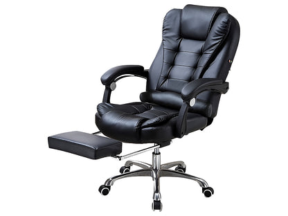 Ergonomic Gaming Office Chair – Adjustable PU Leather Computer Chair, Black