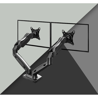 Dual arm monitor stand