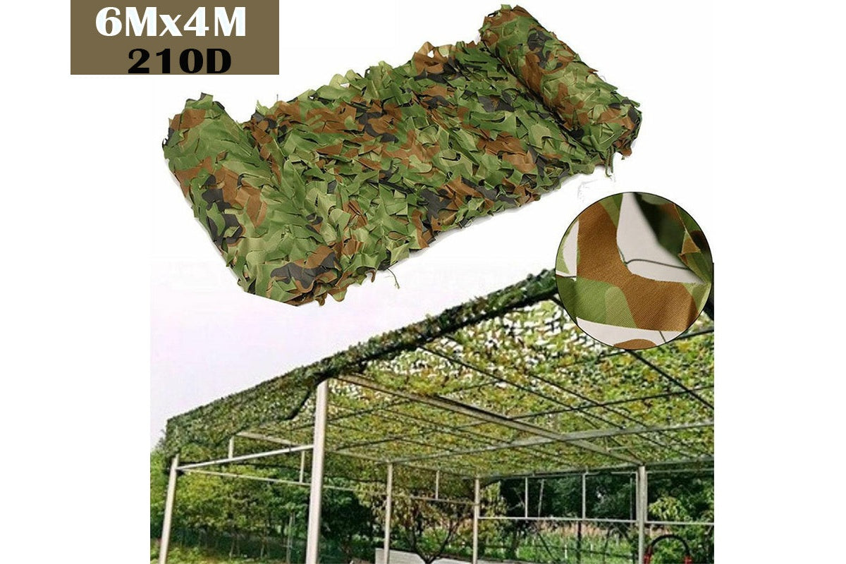 Lightweight camouflage net folded for easy carrying